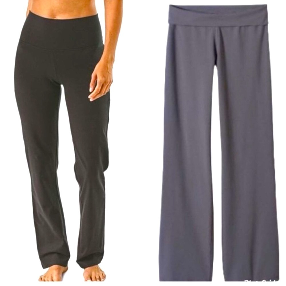 Sold - Patagonia Serenity Grey Fold Over Wide Leg Yoga Pants Leggings, size XS